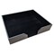 Dacasso Black Leatherette 20" x 16" Conf. Pad Holder without Coaster Holders A1364 - alternate 1